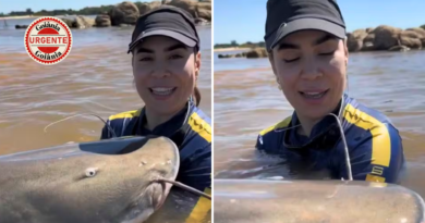 Naiara Azevedo fisga piraíba de 2,4 metros no Rio Araguaia e reforça importância da pesca esportiva, em Goiás