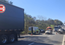 Acidente com caminhão e três carros deixa cinco feridos na BR-153, em Uruaçu