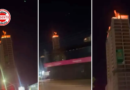Incêndio atinge 40º andar de prédio em construção e mobiliza bombeiros, em Goiânia