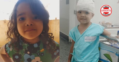 Menina de 4 anos é atacada por pit bull e fica internada em hospital de Goiânia