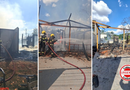 Incêndio destrói casa de madeira no Setor Jaó, em Goiânia