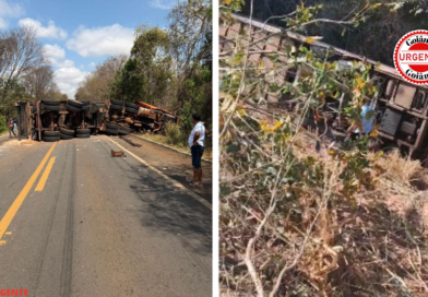 Acidente entre ônibus, caminhão e carro deixa 10 feridos na GO-060
