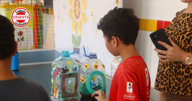 AMMA leva educação ambiental e reciclagem à Associação Pestalozzi de Senador Canedo