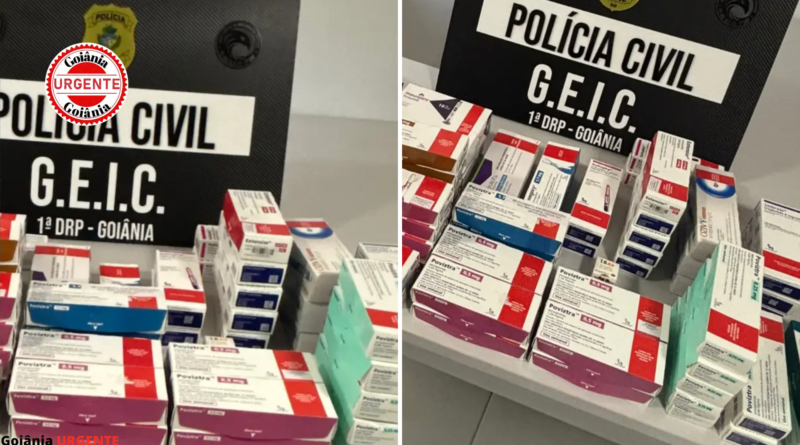 Operação apreende medicamentos controlados e anabolizantes, em Goiás