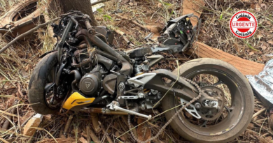 Tenente aposentado da PM e esposa morrem em acidente de moto na BR-060